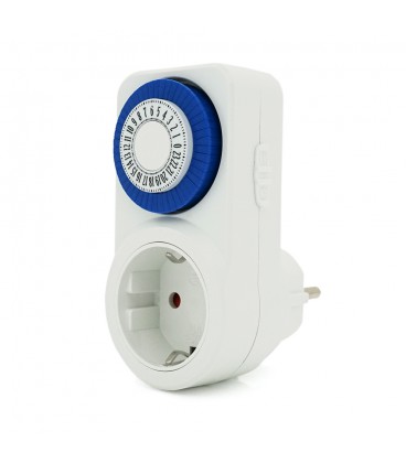 Розетка таймер суточный (механический) LU-ТМ30 для управления включением/выключением приборов, 220V, 16A, 50Hz