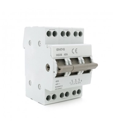 Модульний перекидний автомат трипозиційний (перекидний автомат) Voltronic HGO8-3P-40A із загальним виходом