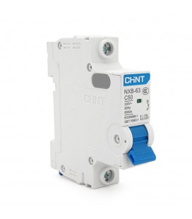 Автоматичний вимикач змінного струму CHINT  NXB-63 1P C50, 50A