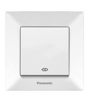 Вимикач Panasonic Arkedia Slim одноклавішний перехресний білий