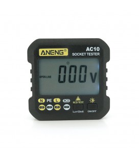 Тестер розеток ANENG AC10, функция проверки УЗО