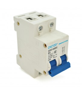Автоматический выключатель постоянного тока CHCYZO DZ47-63DC-B3, 2P, 3A, 12-125V