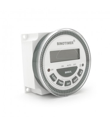 Таймер недельный Sinotimer TM619-2, программируемый, 16А, 200-250V, 60х60х30 мм