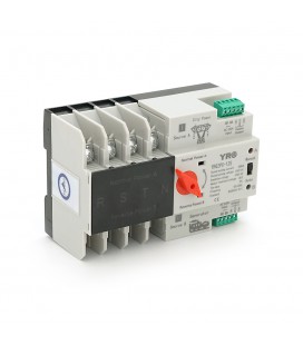 Автомат ввода резерва (АВР) четырехполюсный YRQ2PC-125, 400V/125A на DIN-рейку для генераторов