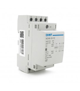 Контактор CHINT NCH8-20/22 220V,20А, 10kW, 2NC+2NO, на DIN-рейку, 85*65,5*36мм