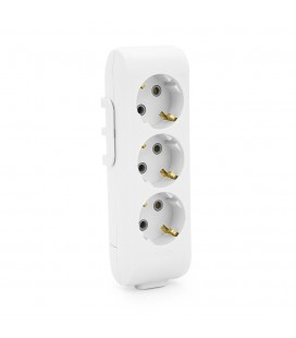 Колодка VIKO Multi-Let 3 гнезда, с заземлением, белая