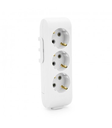 Колодка VIKO Multi-Let 3 гнезда, с заземлением, белая
