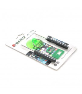 Набір інструментів BAKKU BK7296 для iPhone (Викрутки +1.3 і зірка 0.8, Nano-sim адаптер, присоска), Blister-box