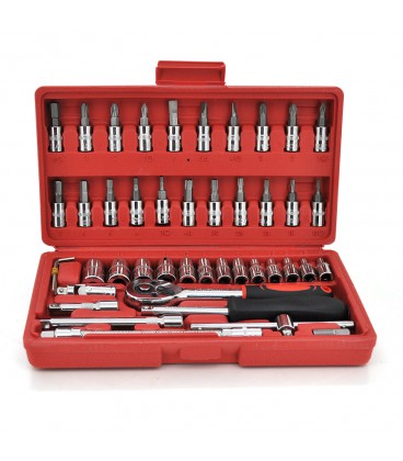 Професійний набір інструментів у пластиковому кейсі ( 46 предметів )