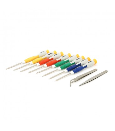 Набір інструментів BAKKU BK-8800 (8 викруток, пінцет вигнутий і прямий), Blister-box