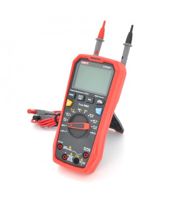 Мультиметр UNI-T UT61D+ Вимірювання: V (AC/DC), A (AC/DC), Ω, C, Hz, DUTY, °C/°F, NCV (True RMS). Функції: USB, Data Hold, Max/M
