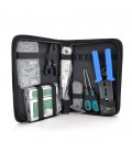 Набір монтажника 9 в 1 Merlion (A063), EZ-RJ45, KD-1, G501, HT332, тестер, конектори, викрутки, box 2*5, сумка