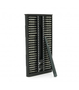 Набір викрутка двостороння+біти 102-in-1, довжина тримача 115 мм, біти S2 магнітна, алюміній, Box