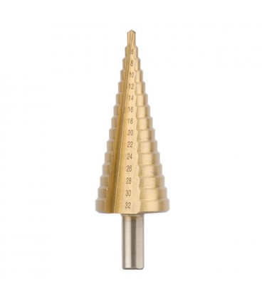 Сверло YOSO ступенчатое, шаговое HSS 4-32 мм шаговое