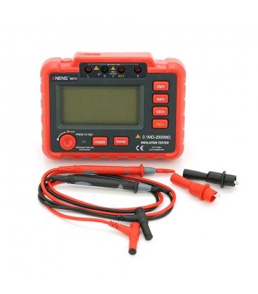 Тестер сопротивления изоляции (мегаомметр) ANENG MH11. Rиз (0.1-2000 МОм), V~ (до 750 В). 160×120×57 мм.(SP)