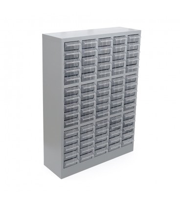 Металевий ящик для радіодеталей, 1150 х 740 х 240 мм, 75 відділень