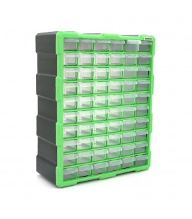 Ящик для хранения деталей 60 ячеек 46,8*38*16cм , ячейка 15,3*5,4*3,6см