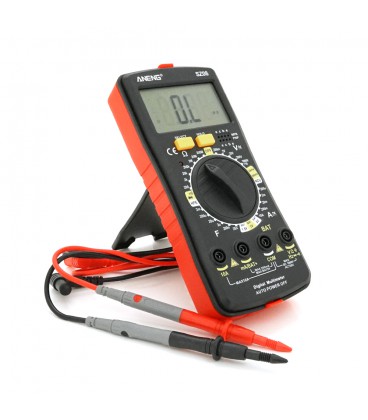 Мультиметр ANENG SZ08, вимірювання: V, A, R, C, T, F, функція hFE