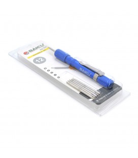 Набір викруток BAKKU BK-312 (Ручка + 12насадок), Blister