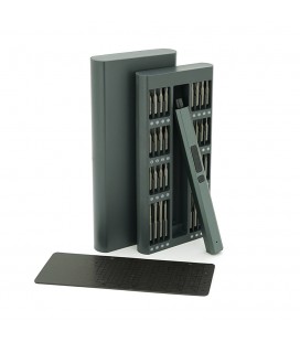 Набор электрической отвертки + биты 82-in-1, длина держателя инструмента 180 мм, биты T3 магнитная, алюминий, Box