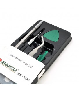 Набір інструментів BAKKU BK-7285 для IPhone (пінцети прямий і вигнутий, 2 инстр. Для розбирання), Blister-box
