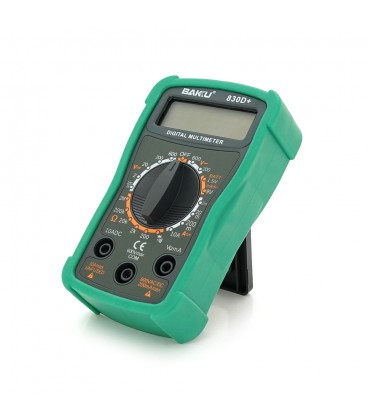 Мультиметр BAKKU BK-830D+ Вимірювання: V, A, R (133*90*45) 0.2кг (118*70*30)
