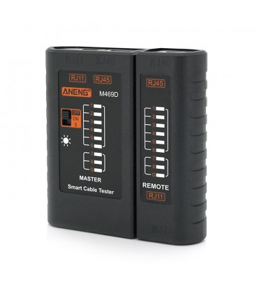 Кабельний тестер ANENG M469D, RJ-45+RJ-11