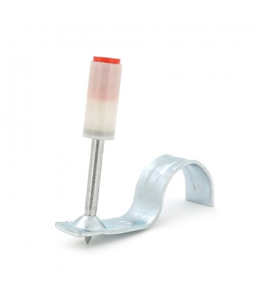 Цвяхи монтажні піроксилінові, 7,3 * 43мм, затискач для труб міні 16мм, 100 штук в упаковці, ціна за упаковку