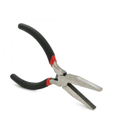 Плоскогубцы, черная ручка, 130х30мм, 88гр