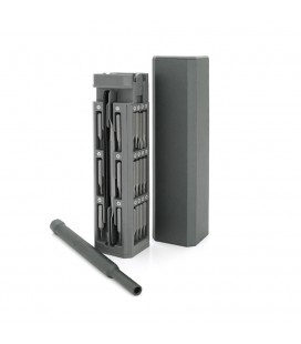 Набор YT37439 отвертка + биты 44 + лопатка + пинцет, длина держателя 115 мм, биты S2 магнитная, алюминий, 288грамм, Box