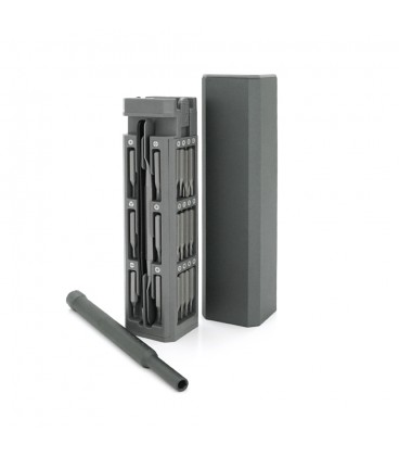 Набір YT37439 викрутка біти 44-в-1, лопатка пінцет, довжина тримача 115 мм, біти S2 магнітна, алюміній, 288грам, Box