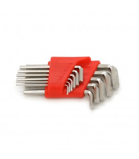 Набір шестигранних L-подібних ключів 11шт (1,27/1.5/2/2.5/3/3.5/4/4.5/5/5.5/6мм), 111г, червоний