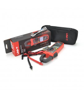 Цифрові струмовимірювальні кліщі UNI-T UT204+ Вимірювання: V, A, Ω, C, Hz, °C (NCV, True RMS). Функції: Data Hold, MAX/MIN, REL,