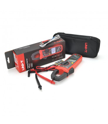 Цифрові струмовимірювальні кліщі UNI-T UT204+ Вимірювання: V, A, Ω, C, Hz, °C (NCV, True RMS). Функції: Data Hold, MAX/MIN, REL,