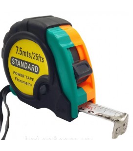 Рулетка гумова STANDART, 7,5м, Q48