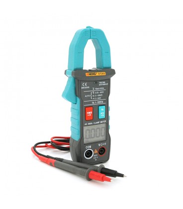 Токовые клещи ANENG ST203 Измерения: V (AC/DC), A (AC), Ω, Hz (NCV, True RMS). Функции: Data Hold, прозвонка, фонарик, автоотклю