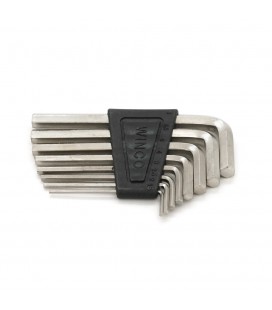 Набір шестигранних L-подібних ключів 8шт (1.5/2/2.5/3/4/5/5.5/6мм), 75г, черний