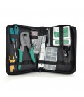 Набір монтажника 10 в 1 Merlion (B046), HT-315, KD-1, G501, HT332, тестер, конектори, викрутки, стрипер, box 26х15х7, сумка