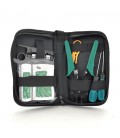 Набор монтажника 7 в 1 Merlion (B036), HT-315,  G501, тестер, отвертки, стрипер, сумка
