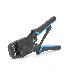 Інструмент Merlion HT-200R з храповиком для обтискача RJ-45 (8P8C) та RJ-12/11 (6P6C), 4P / 6P / 8P