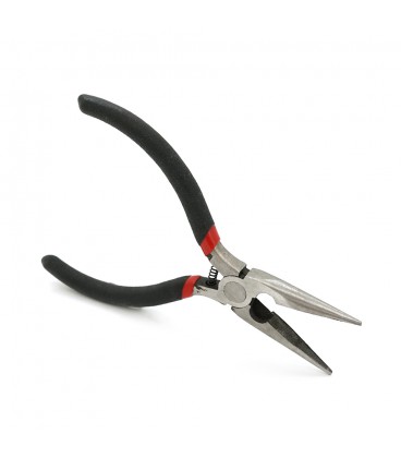 Длинногубцы, черные ручки 130х22мм, 82гр