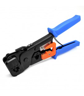 Инструмент Merlion SK-268E для обжимки RJ-45 (8P8C) и RJ-12/11 (6P8C), синие