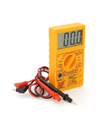 Мультиметр HAOYUE DT-860D Вимірювання: V (AC/DC), A (DC), Ω, тест діодів, продзвонювання. Функції: Data Hold.