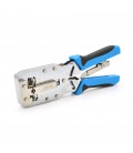 Инструмент Ritar HT-2810R с храповиком для обжимки RJ-45 (8P8C Cat-6) и RJ-12/11 (6P6C), 4P/6P/8P