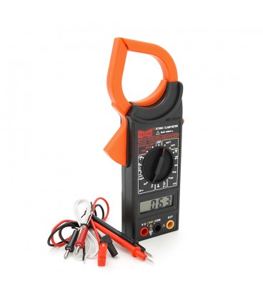 Токовые клещи HAOYUE DT-266C Измерения: V (AC/DC), A (AC/DC), Ω, hFE (NCV). Функции: прозвонка, тест диодов.