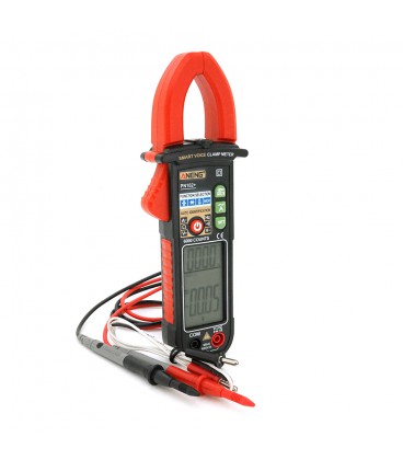 Токовые клещи ANENG PN102 Измерения: V (AC/DC), A (AC), Ω, C, Hz (NCV). Функции: Data Hold, прозвонка, тест диодов, подсветка.