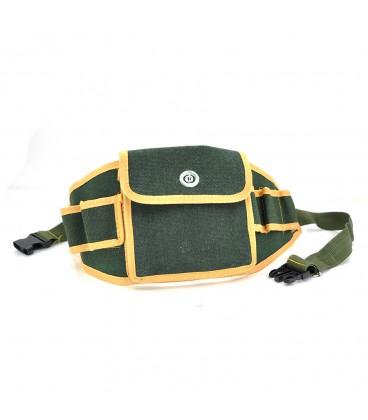 Сумка на пояс для монтажних інструментів Rongkai на пояс, зелено-жовта