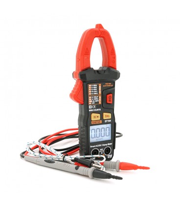Токові кліщі ANENG ST194 (STOP PRODACT) Вимірювання: V (AC/DC), A (AC/DC), Ω, C, Hz, °C (NCV). Функції: Data Hold, продзвонюванн