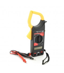 Мультиметр-кліщі DT-266. Вимірювання: V, A, Ω. Функції: продзвонювання, утримання даних (HOLD), захист від навантаження. Габарит