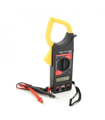 Мультиметр-кліщі DT-266. Вимірювання: V, A, Ω. Функції: продзвонювання, утримання даних (HOLD), захист від навантаження. Габарит